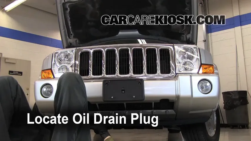 2008 Jeep Commander Limited 5.7L V8 Oil Change Oil and Oil Filter